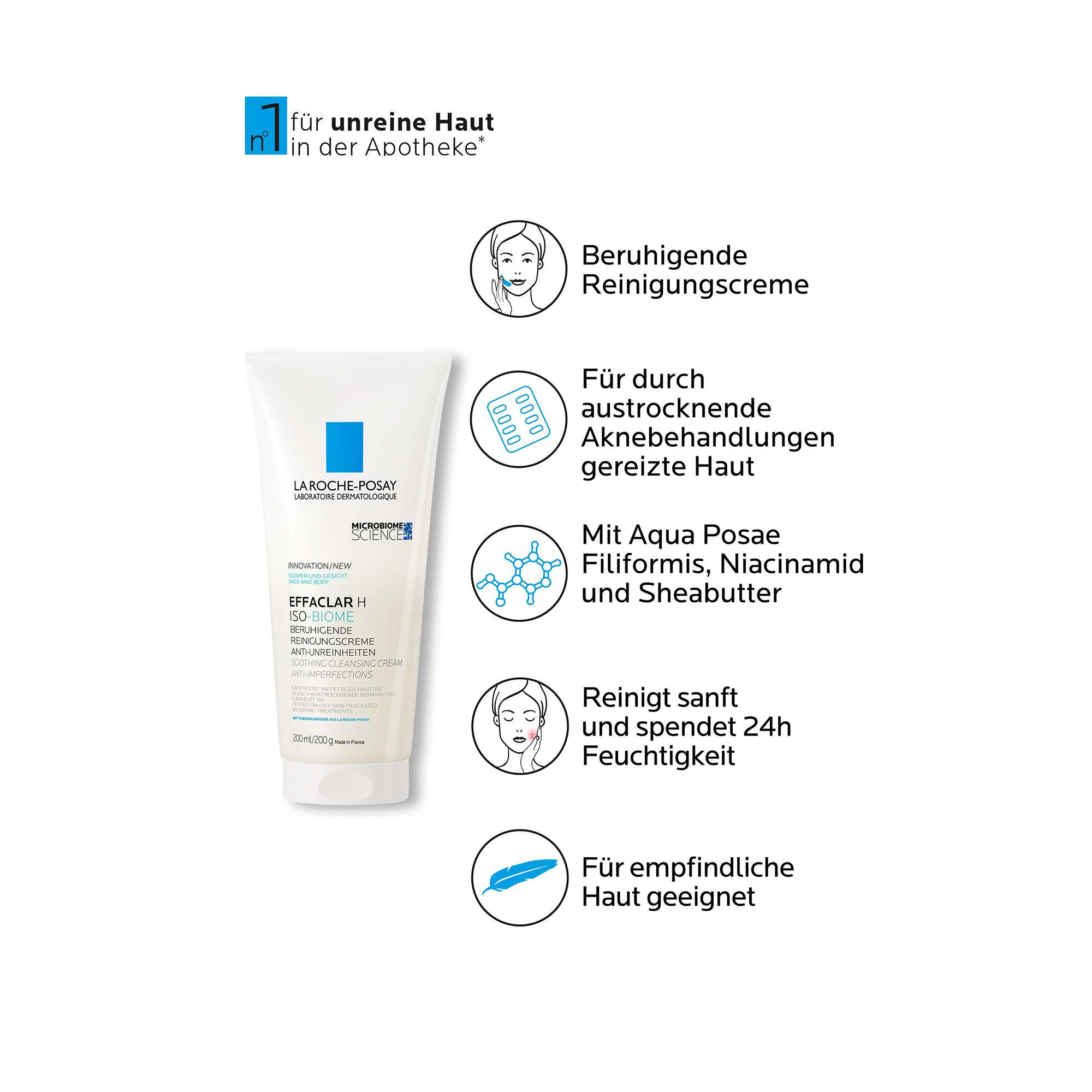 LA ROCHE POSAY  Effaclar H Isobiome Waschcreme  Effaclar H Isobiome Waschcreme 