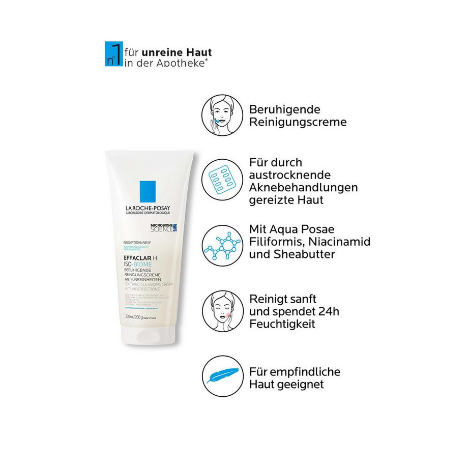 LA ROCHE POSAY  Effaclar H Isobiome Waschcreme  Effaclar H Isobiome Waschcreme 