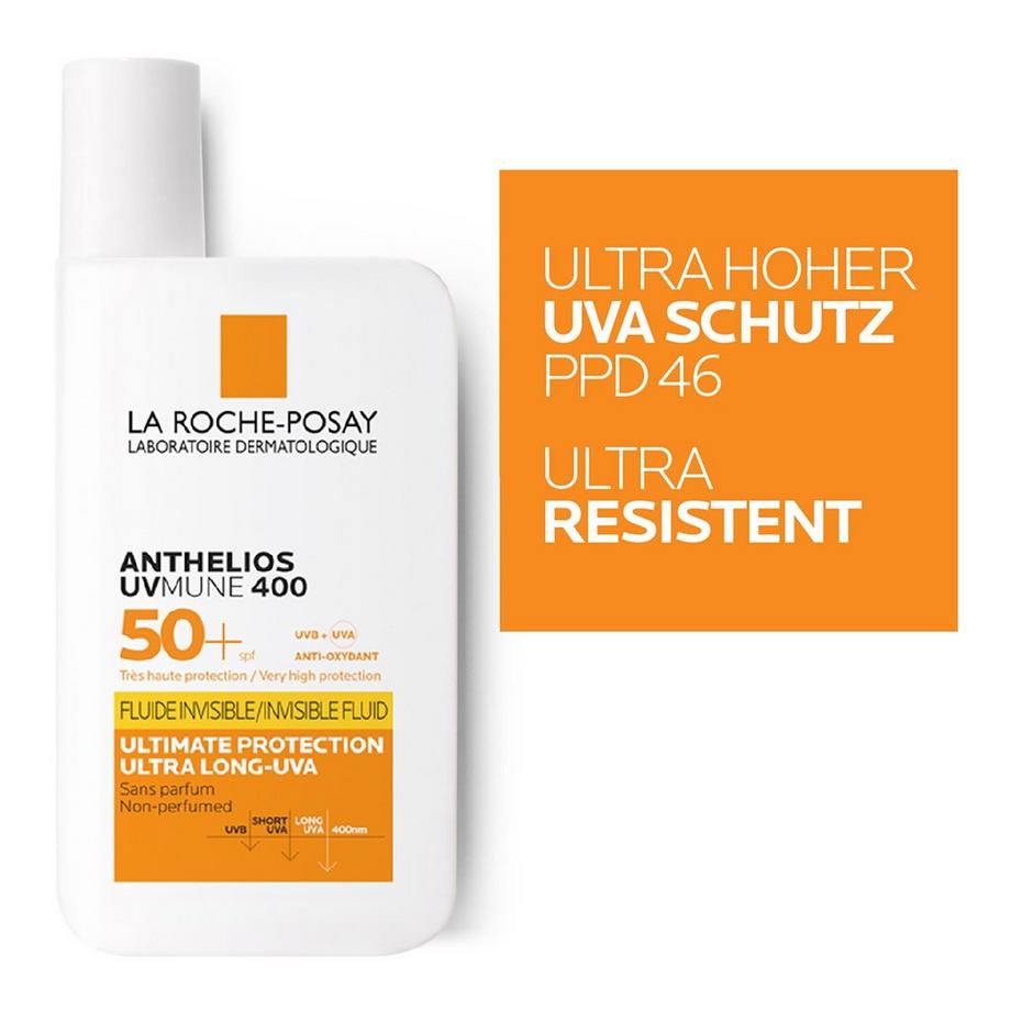 LA ROCHE POSAY Fluide invisible uv mune 50+  Anthelios Transparent Fluide UV Mune 50+ 