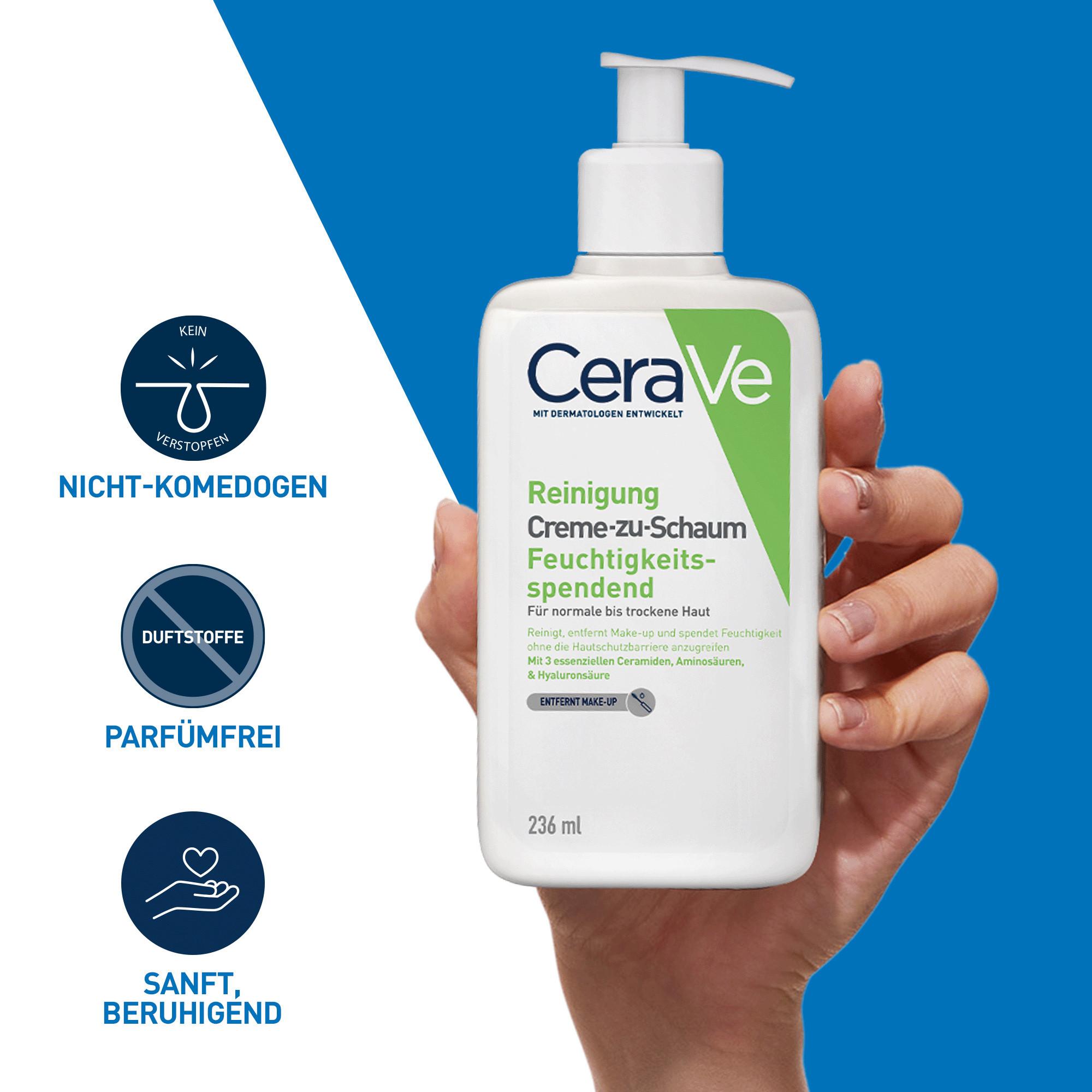CeraVe CREAMY CLEANSER Creme-zu-Schaum Reinigung 