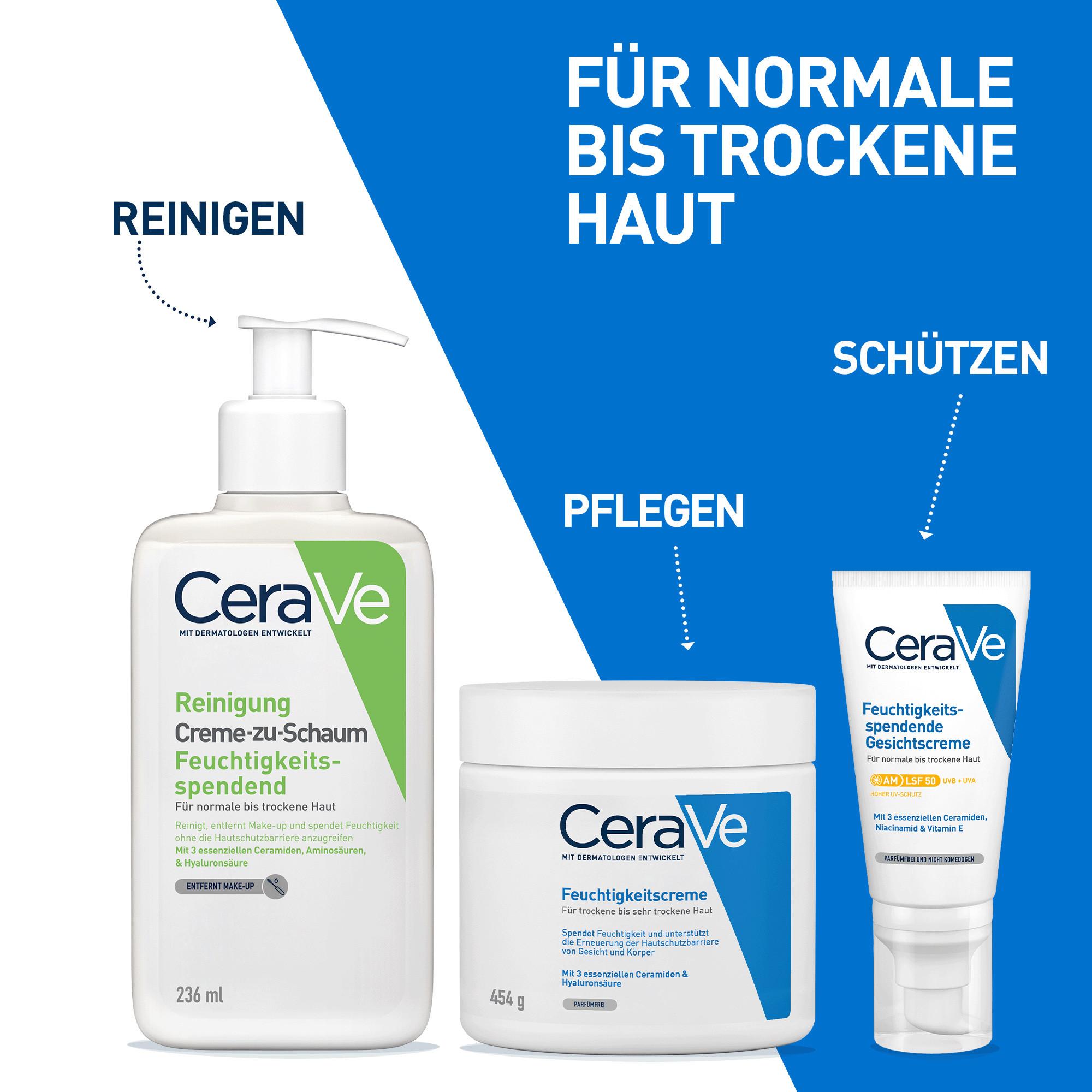 CeraVe CREAMY CLEANSER Creme-zu-Schaum Reinigung 