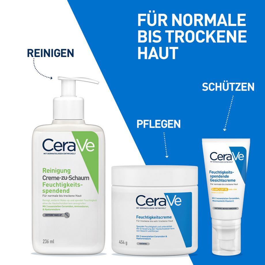 CeraVe CREAMY CLEANSER Creme-zu-Schaum Reinigung 