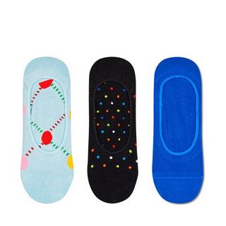 Happy Socks 3-Pack Argyle Dot Liner Sock Lot de 3 protège-bas 