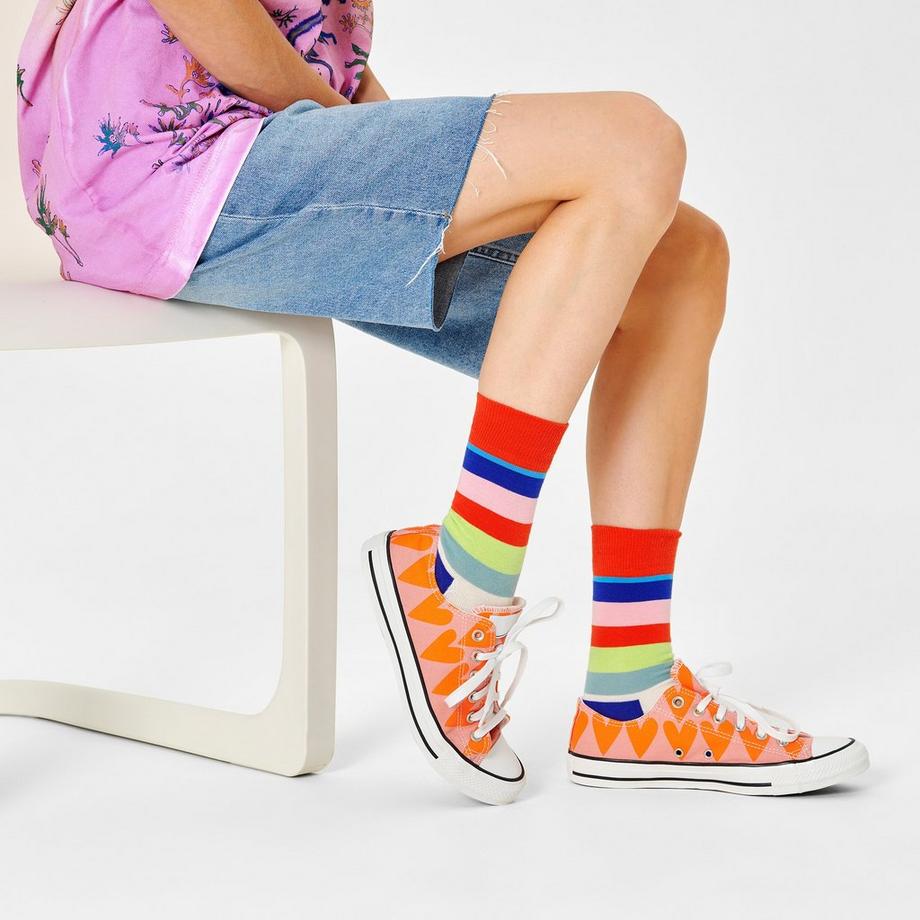 Happy Socks Stripe Chaussettes Hauteur Mollet  