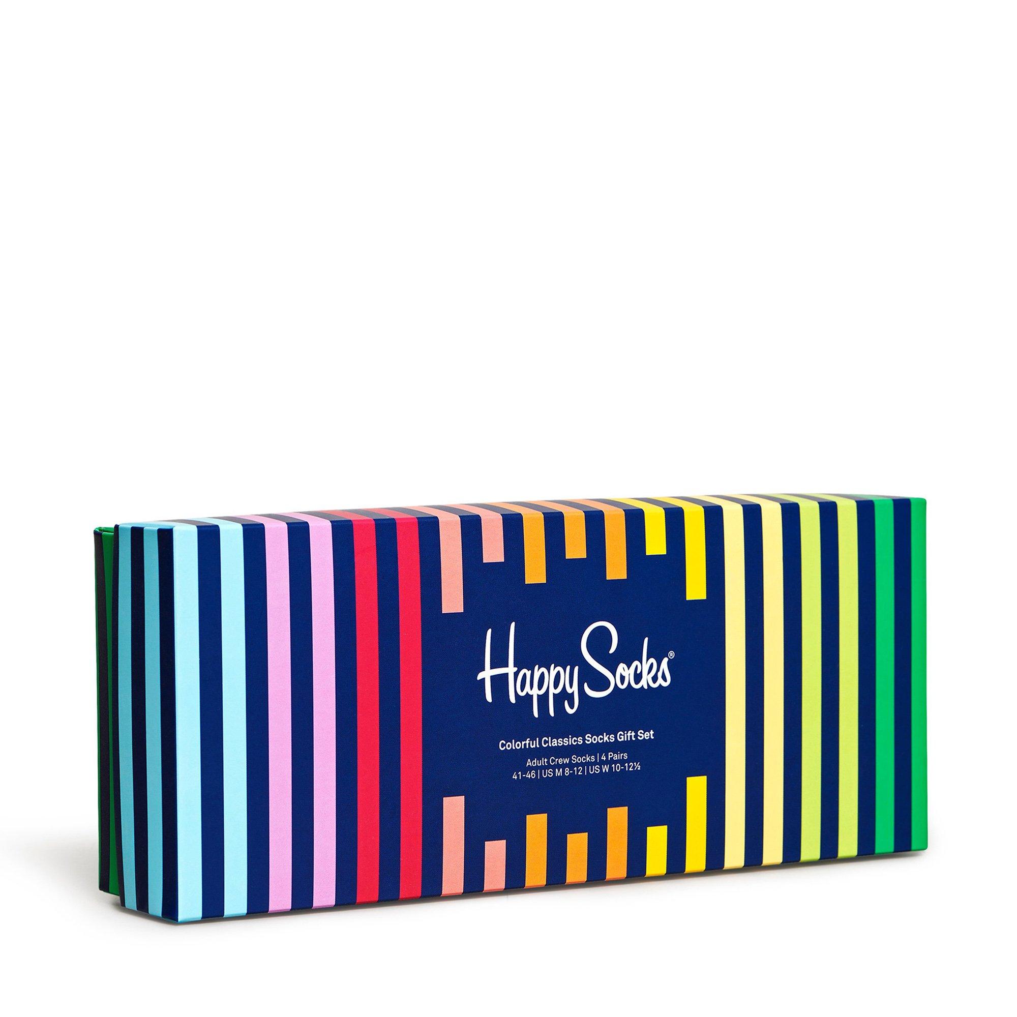 Happy Socks 4-Pack Colorful Classics Socks Gift Set Calze, multi-pack 