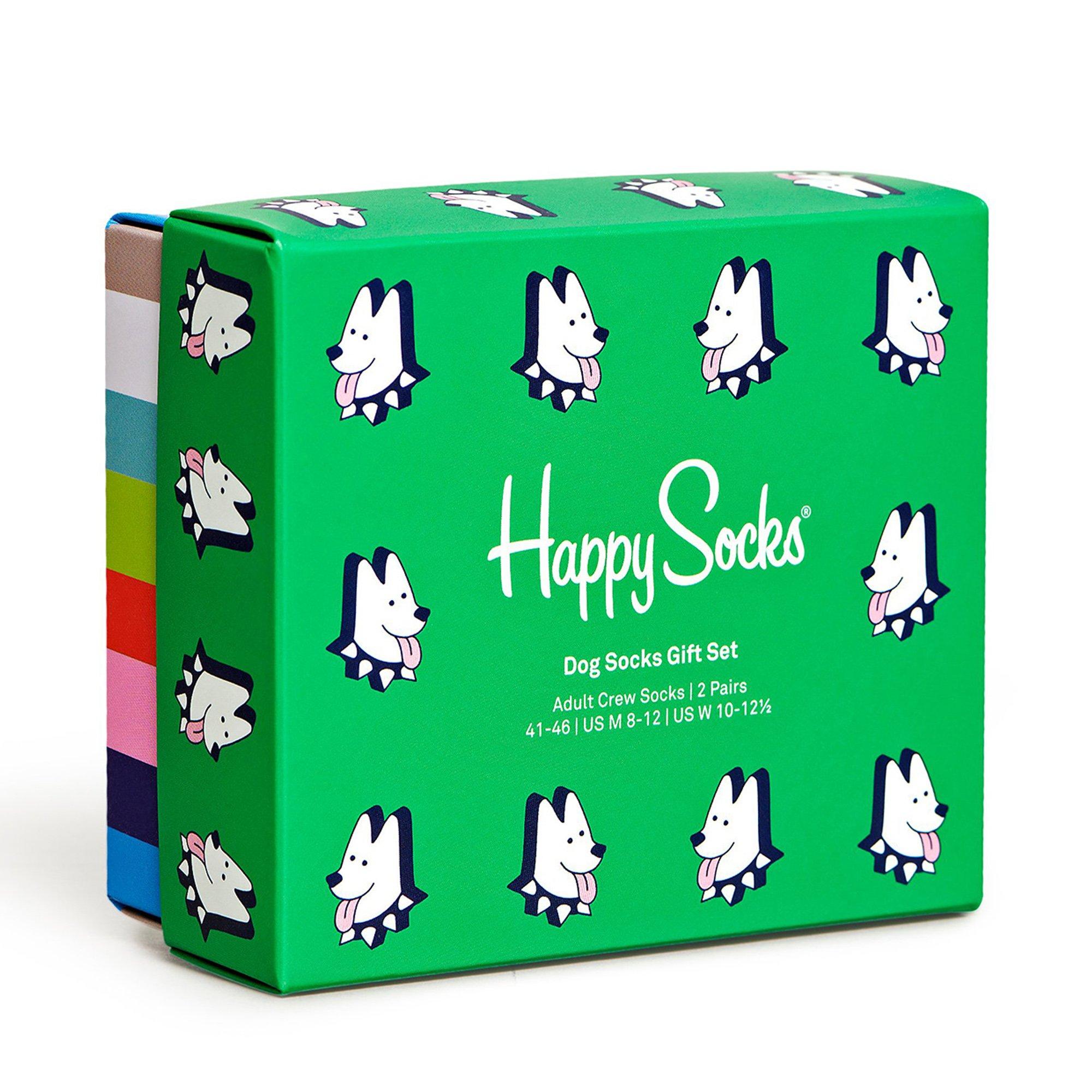 Happy Socks Set regalo 2 paia calze cane  