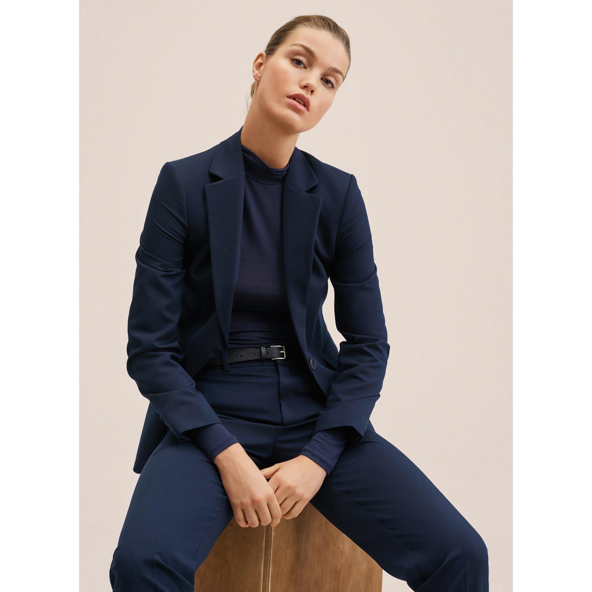 MANGO BOREAL Regular Fit Blazer Col Revers  