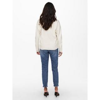 ONLY V-Ausschnitt Langarm Relaxed Fit Pullover  