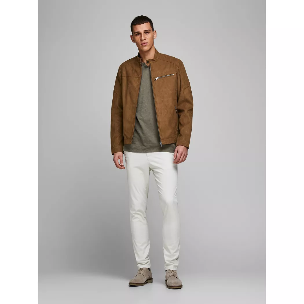 Jack & Jones Veste Rocky Fake Suede Cognac S Homme
