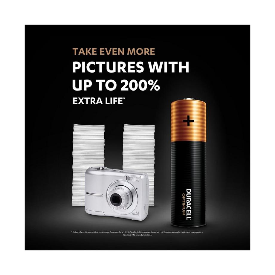 DURACELL OPTIMUM Piles alc., 4 pces 