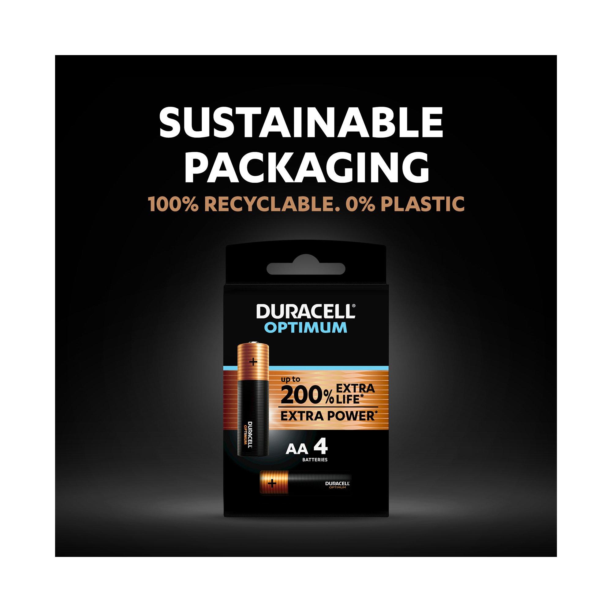 DURACELL OPTIMUM Alkaline-Bat.,4Stk 