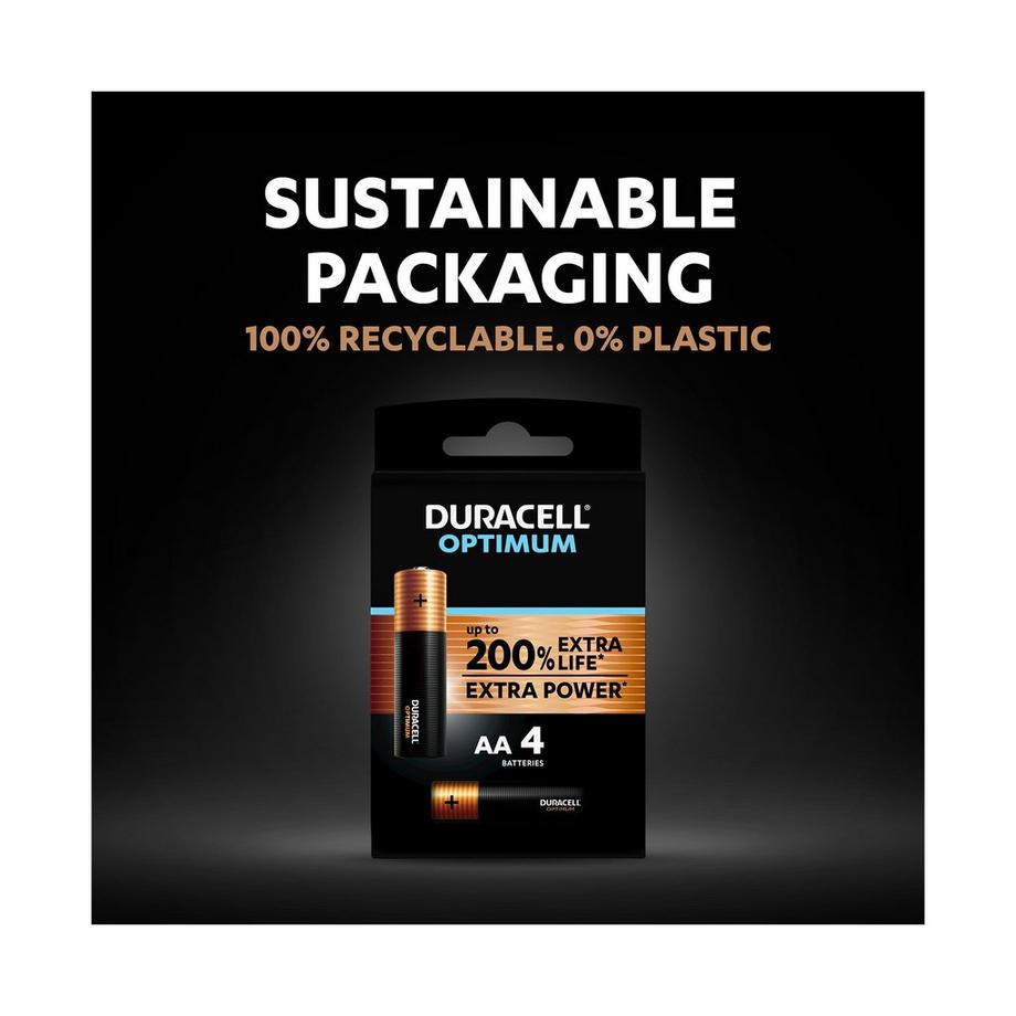 DURACELL OPTIMUM Piles alc., 4 pces 