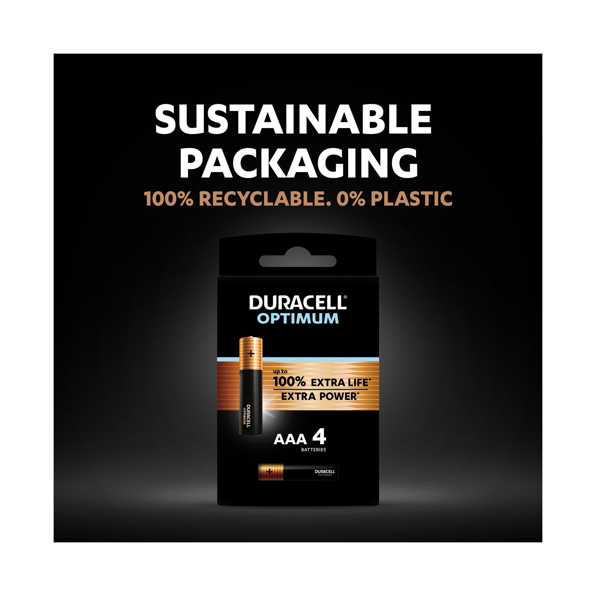 DURACELL OPTIMUM Alkaline-Bat.,4Stk 