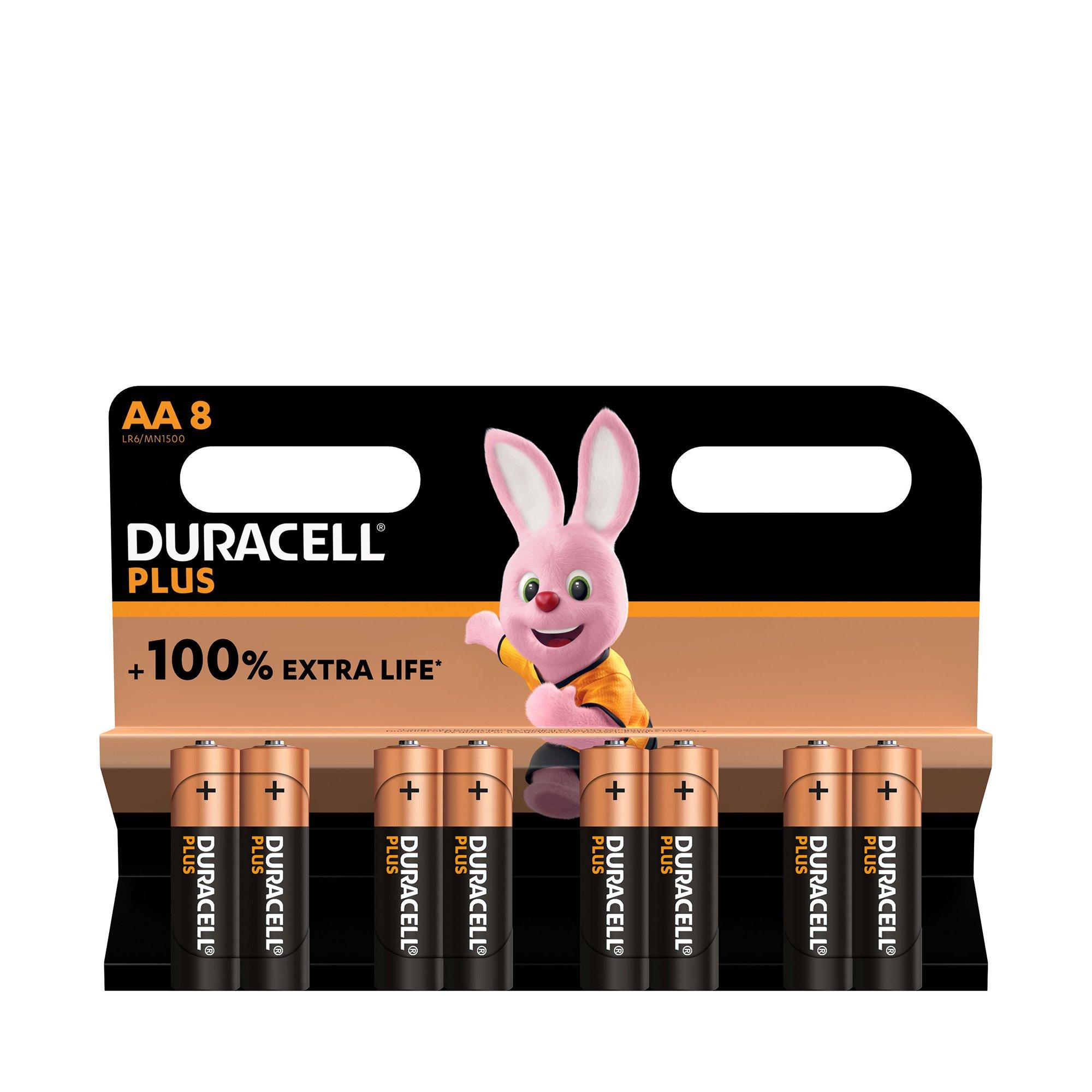 Image of DURACELL PLUS (AA, LR6) Alkaline-Batterien, 8 Stück - AA(LR6)
