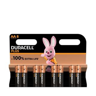 DURACELL PLUS Batt. alcaline, 8pz 