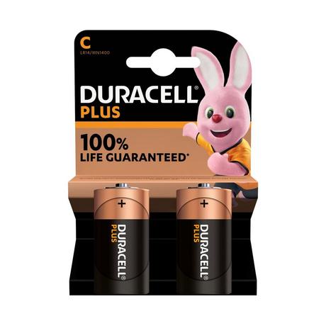 DURACELL PLUS Alkaline-Bat.,2Stk 