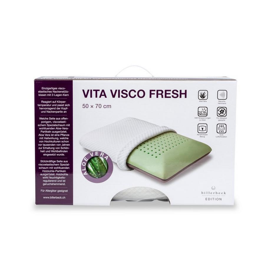 billerbeck Edition Vita Visco Fresh Mittelfestes Kopfkissen  