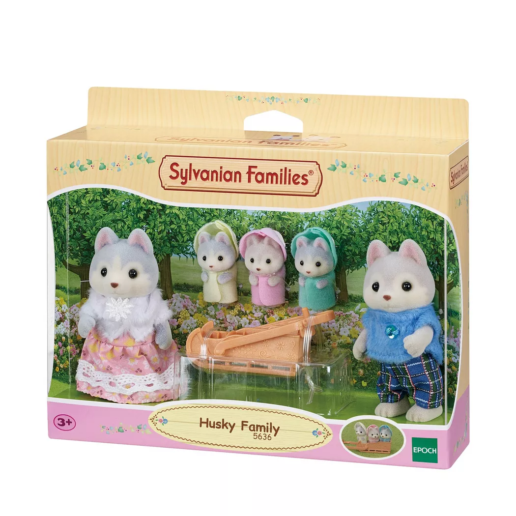 Sylvanian Families - Husky Familie, Multicolor