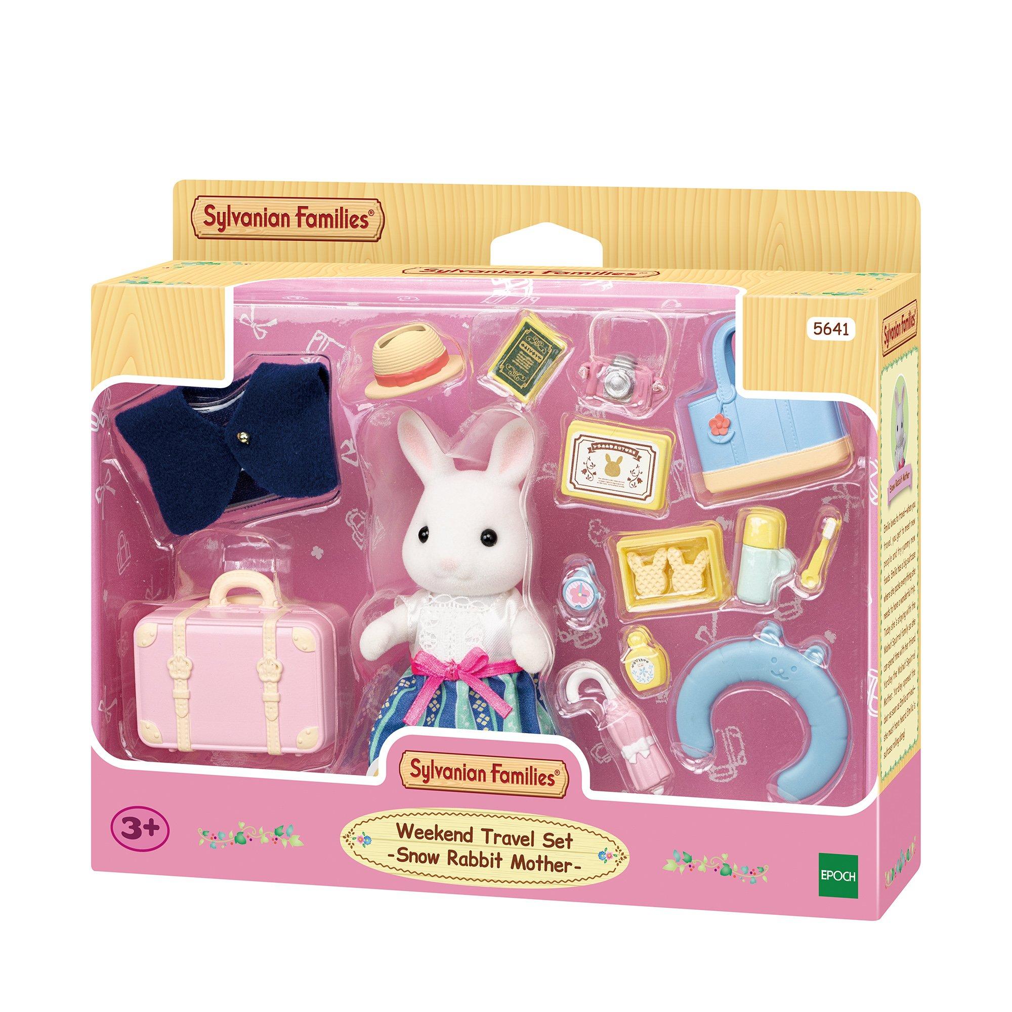 Sylvanian Families  Set da viaggio weekend - mamma Coniglio Neve 