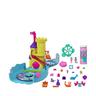 polly pocket  Aquarium à bulles de savon avec thème sous-marin, 2 poupées, solution pour bulles de savon et 18 accessoires 