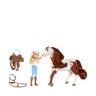 Spirit  Bambola Abigail e cavallo Boomerang, cavallo giocattolo Multicolore
