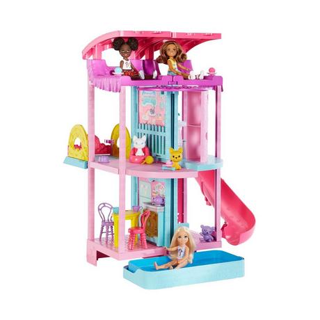 Barbie  Chelsea House (rose), set avec accessoires, maison de poupées 