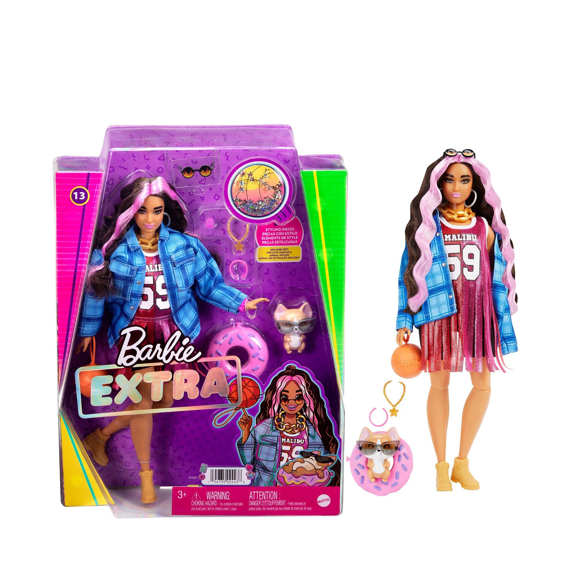 Barbie Extra Puppe Basketball Jersey, Anziehpuppe, Modepuppe | online