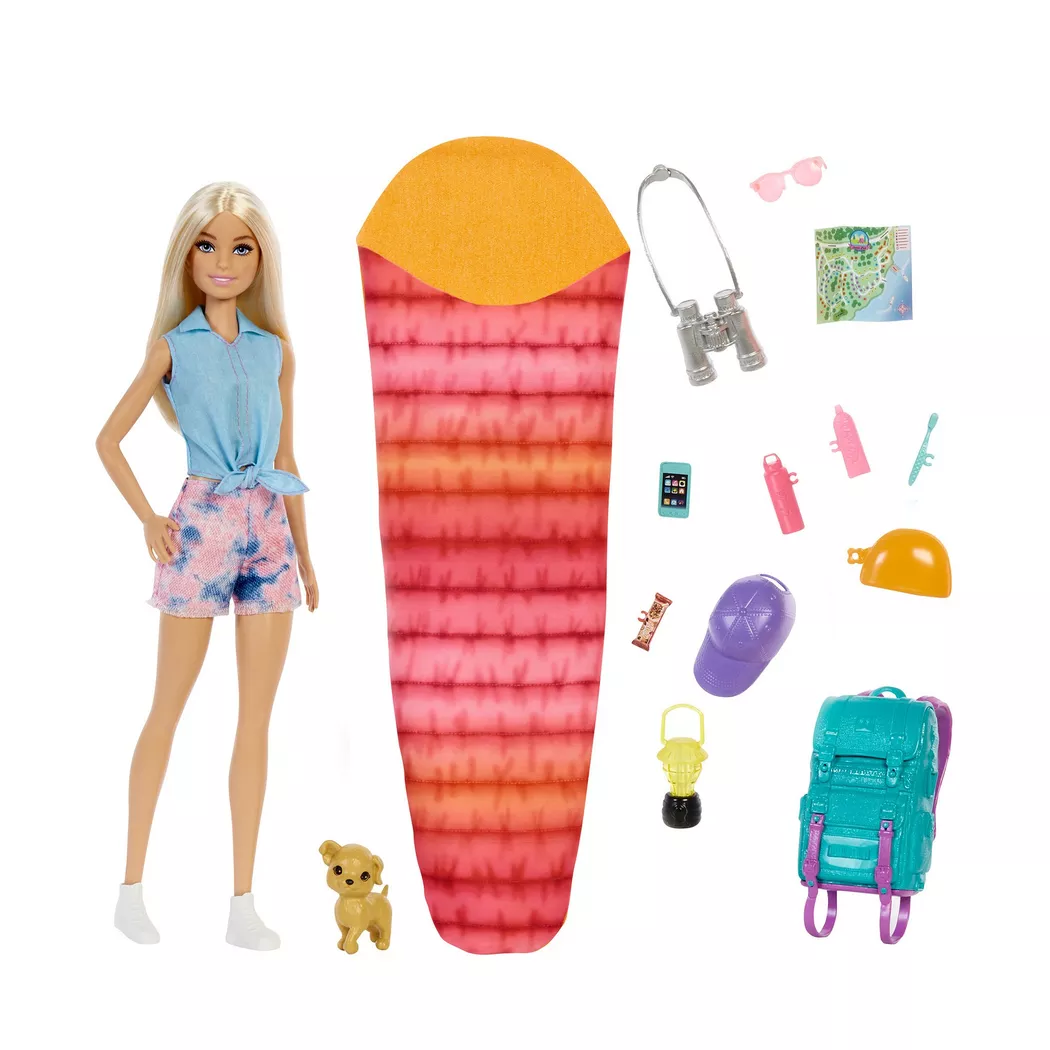 Barbie - """It takes two Camping"" Set inkl. Malibu Puppe, Hund & Zubehör", Multicolor