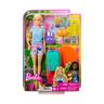 Barbie  "Il faut être deux pour camper" Set comprenant la poupée Malibu, le chien & les accessoires 