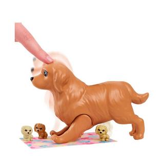 Barbie  Puppe (blond) mit Hund & Welpen, Set inkl. Zubehör 