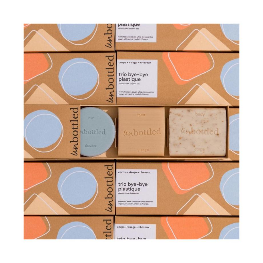 UNBOTTLED BYE BYE PLASTIC Trio Bye Bye Plastique 