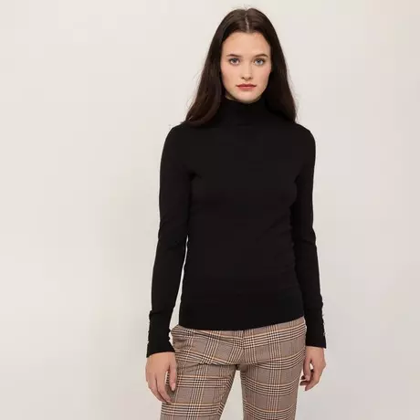 Manor Woman  Roll-Pullover Black