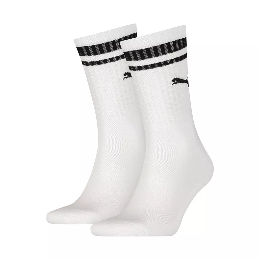 Puma - Duopack, wadenlange Socken, für Herren, Weiss, Größe 39-42