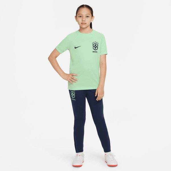 NIKE Brasilien Fussball Trikot Training Kinder Hellgrün