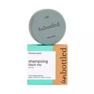 UNBOTTLED  Shampoing Solide Tout Nu - Cheveux Gras 