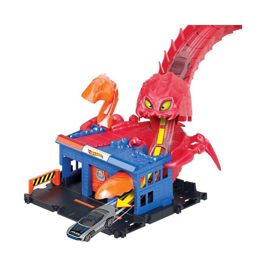 Hot Wheels  City Nemesis Lab Scorpion Set incl. 1 voiture jouet, accessoires 