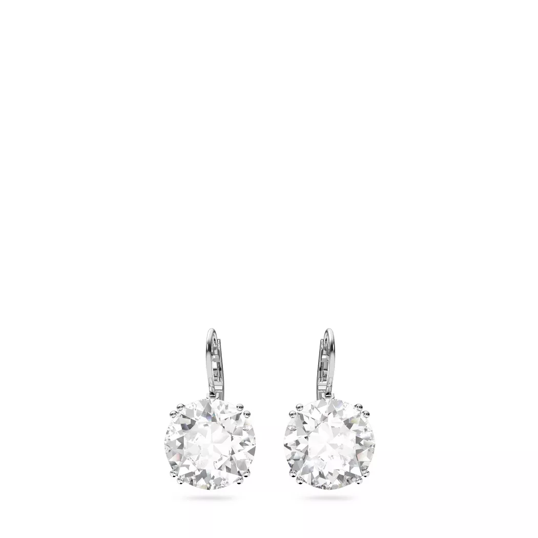 Paar Ohrhänger SWAROVSKI "Millenia Ohrringe", silber (metallfarben, kristallweiß, kristallweiß), Ohrringe, Damen, Metall, mit Swarovski Kristall
