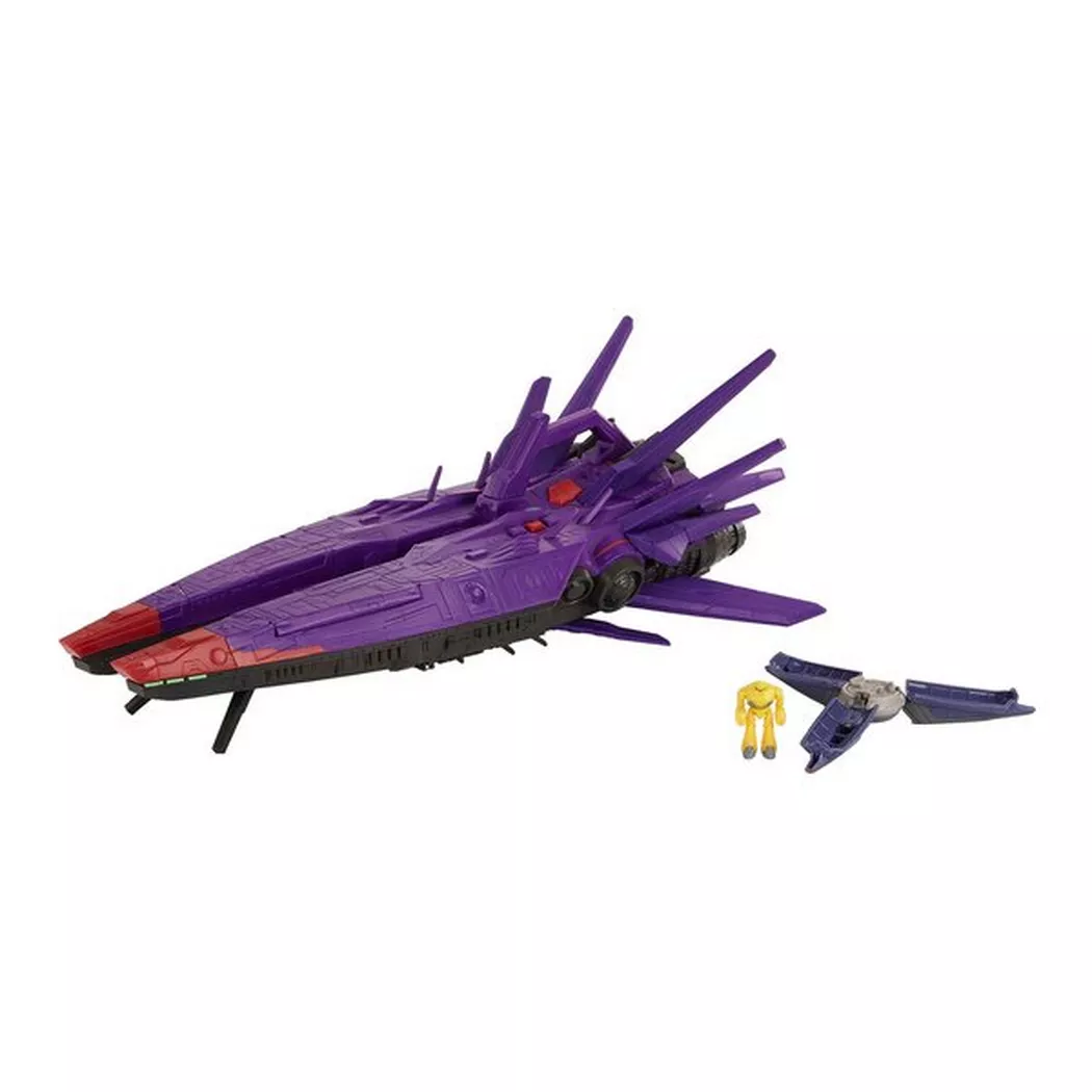 Mattel - Disney Pixar Lightyear Hyperspeed-Serie Zurgs Mutterschiff und Zyklopen-Figur, Multicolor