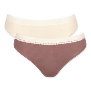 Lot de 2 slips, taille haute