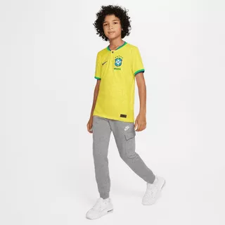 NIKE Brasile Maglia calcio casa bambini Repl Giallo