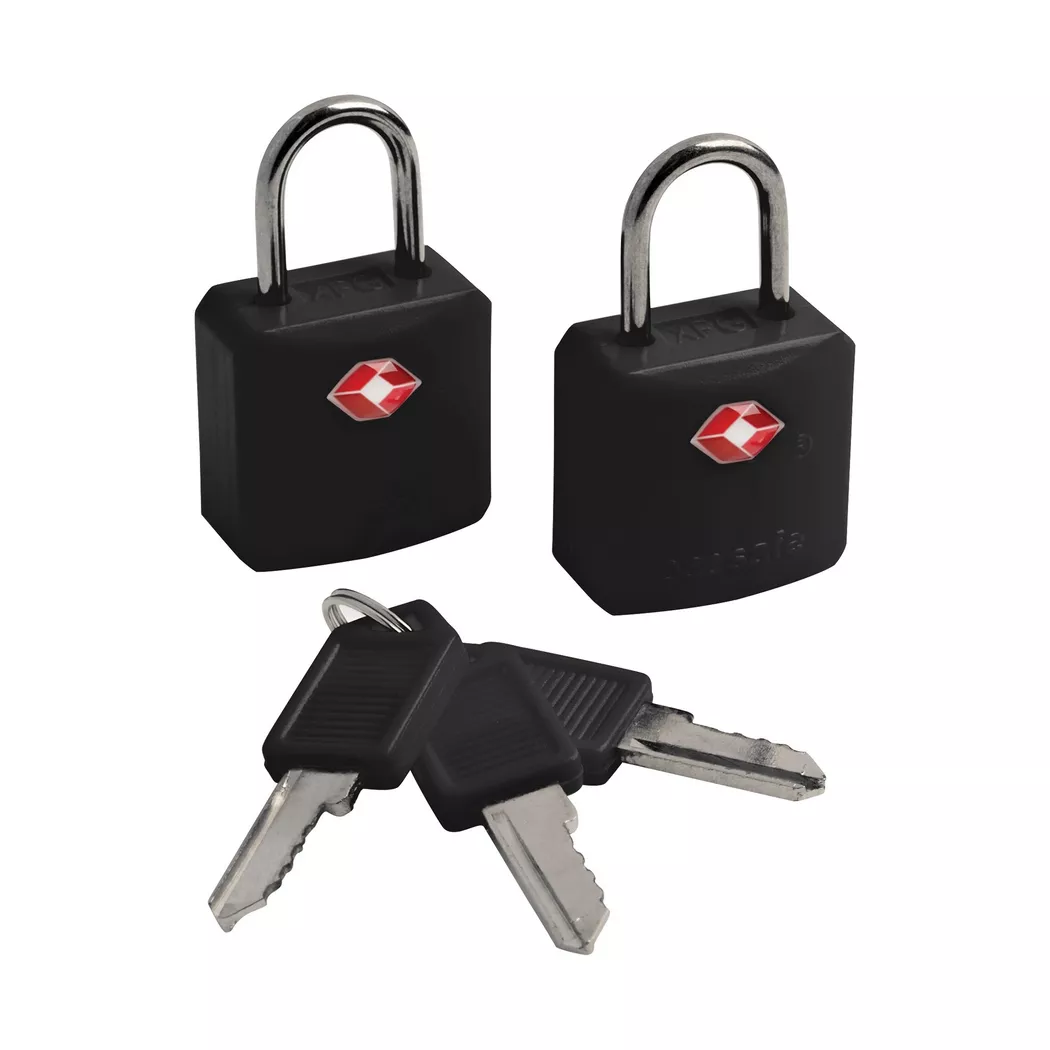 pacsafe - 2xGepäckschloss 3xSchlüssel, 4.2CM, Black