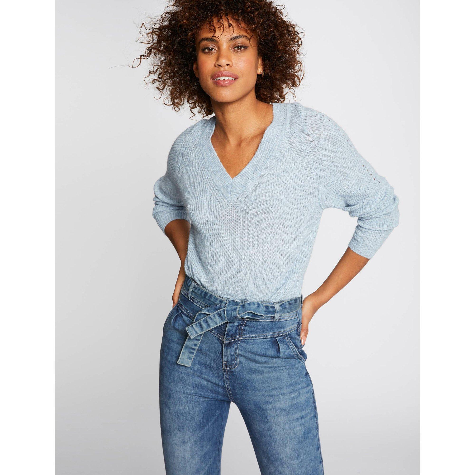 Morgan Pullover da Donna 242-MFELIX Beige/Black XS