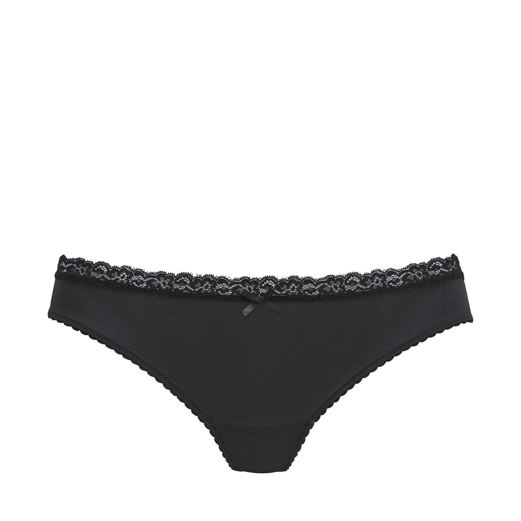 Image of String Damen Schwarz matt 34
