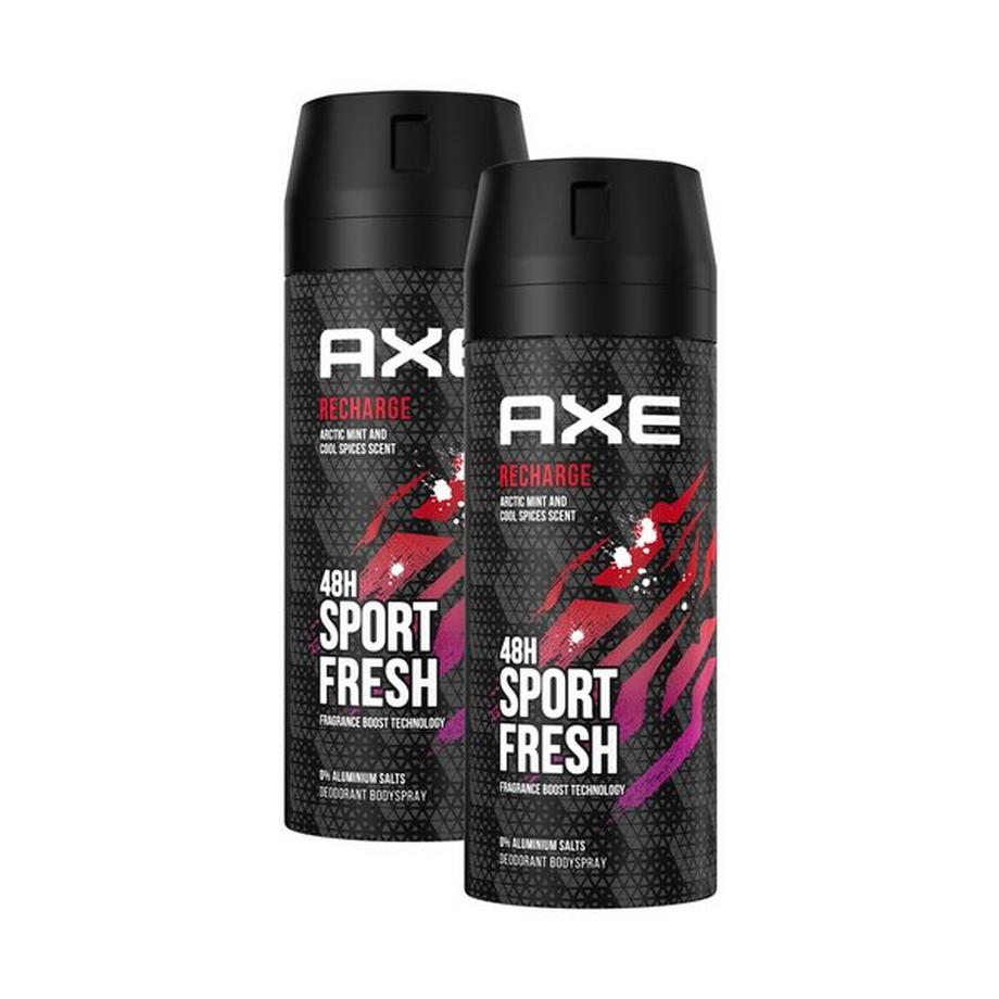 AXE Axe Deo Recharge 2x150ml Deospray Recharge Ohne Aluminiumsalze 