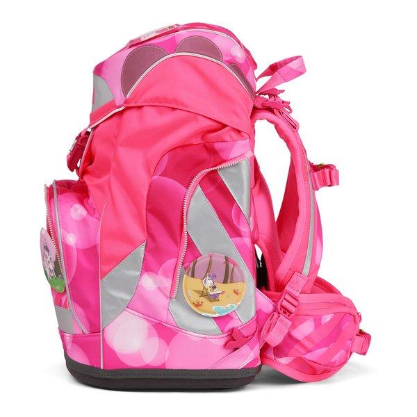 Ergobag Schultornister-Set, 6-teilig Pack, KuntBärbuntes Einhorn Pink