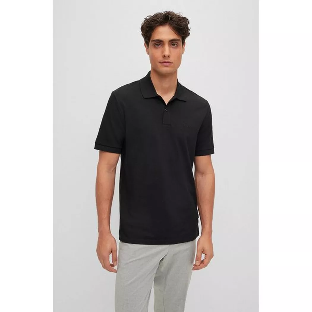 Boss Polo à Manches Courtes Penrose 38 Black M Homme