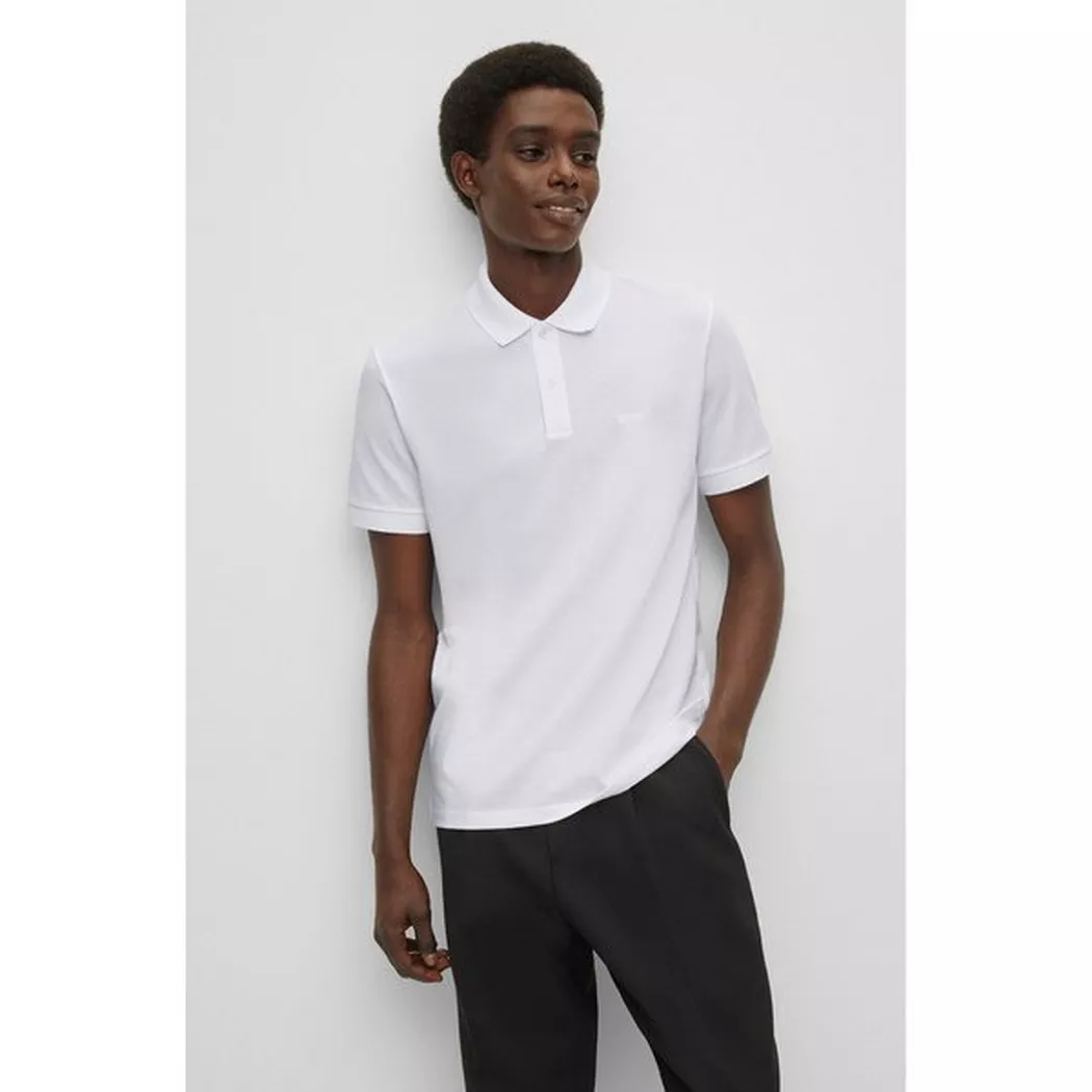 Boss Polo à Manches Courtes Penrose 38 White L Homme 2