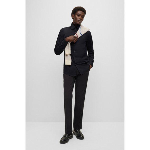 BOSS BLACK H-Hank-Kent-C1-214 Camicia a Maniche Lunghe  