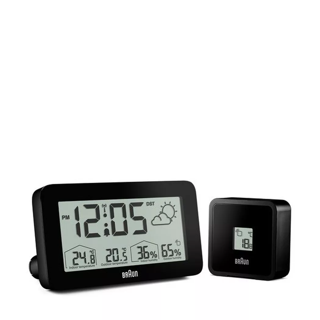 Braun - Digitalwecker, Wetterstation, 4.5X13.5X7.5CM, Black