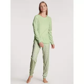 CALIDA Blooming Nights Pyjama Grün 1